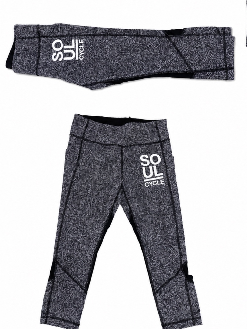 Lululemon Soul-Cycle Gray Patterned women’s Performance Leggings